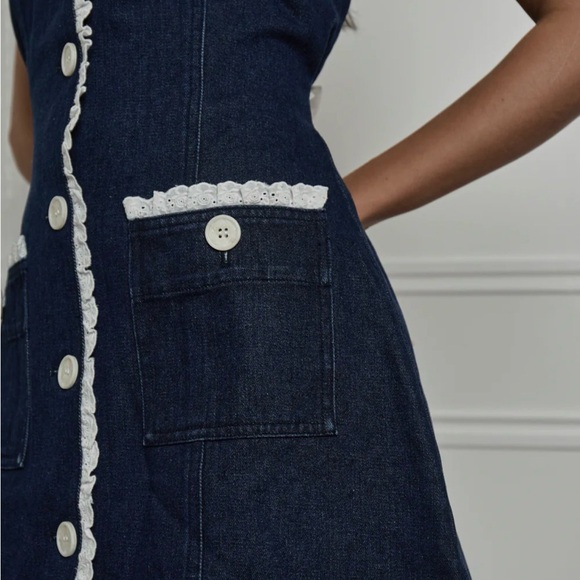 Fait Par Foutch ADRIENNA DRESS - DENIM - Picture 3 of 5